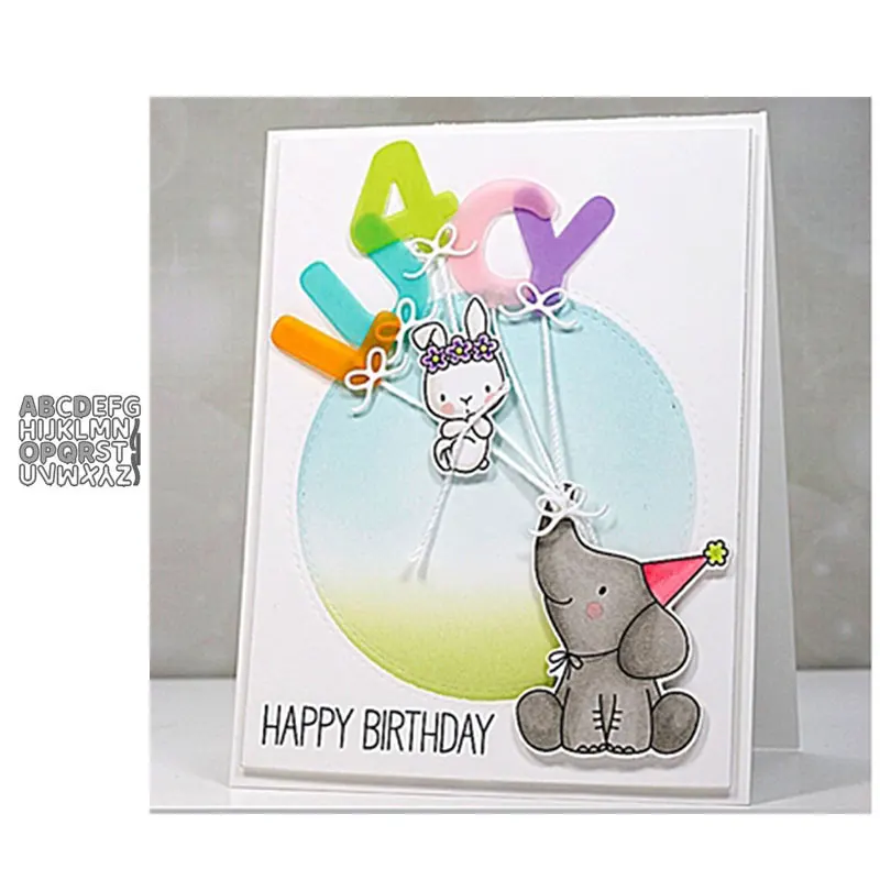 JC английский прописных букв металлический Трафаретный вырубной штамп