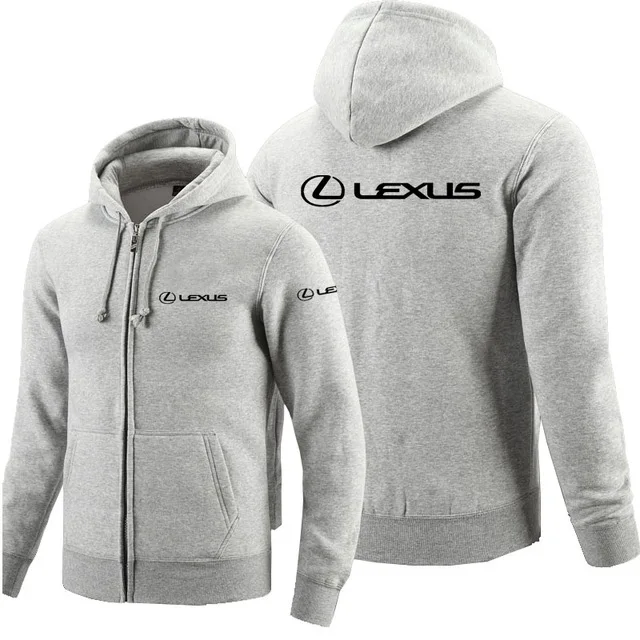 2020 толстовки на молнии для Lexus с логотипом толстовка капюшоном из флиса длинным