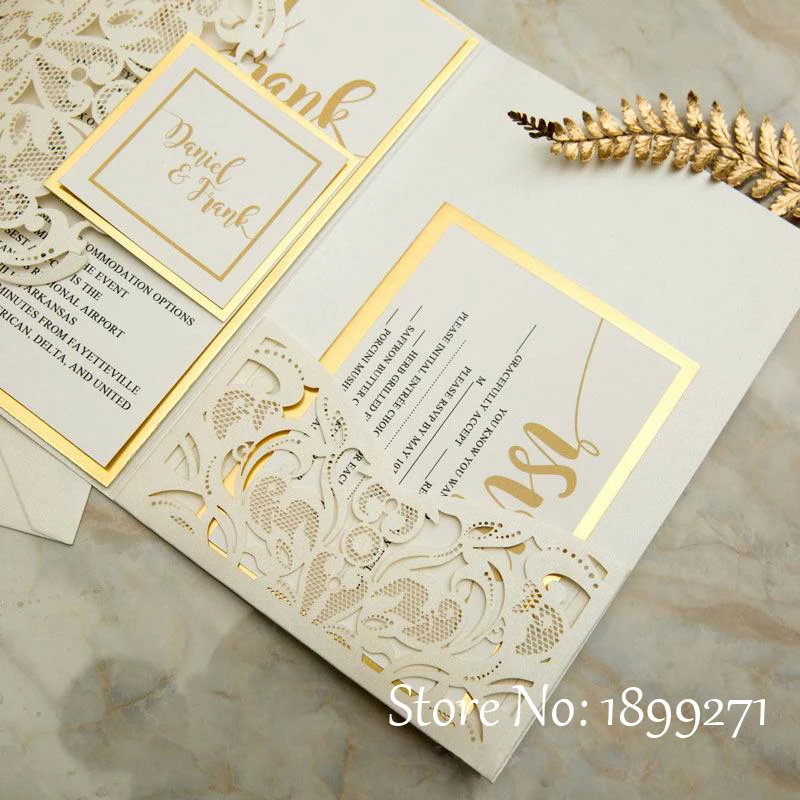 50 шт., свадебные приглашения, свадебные приглашения с RSVP