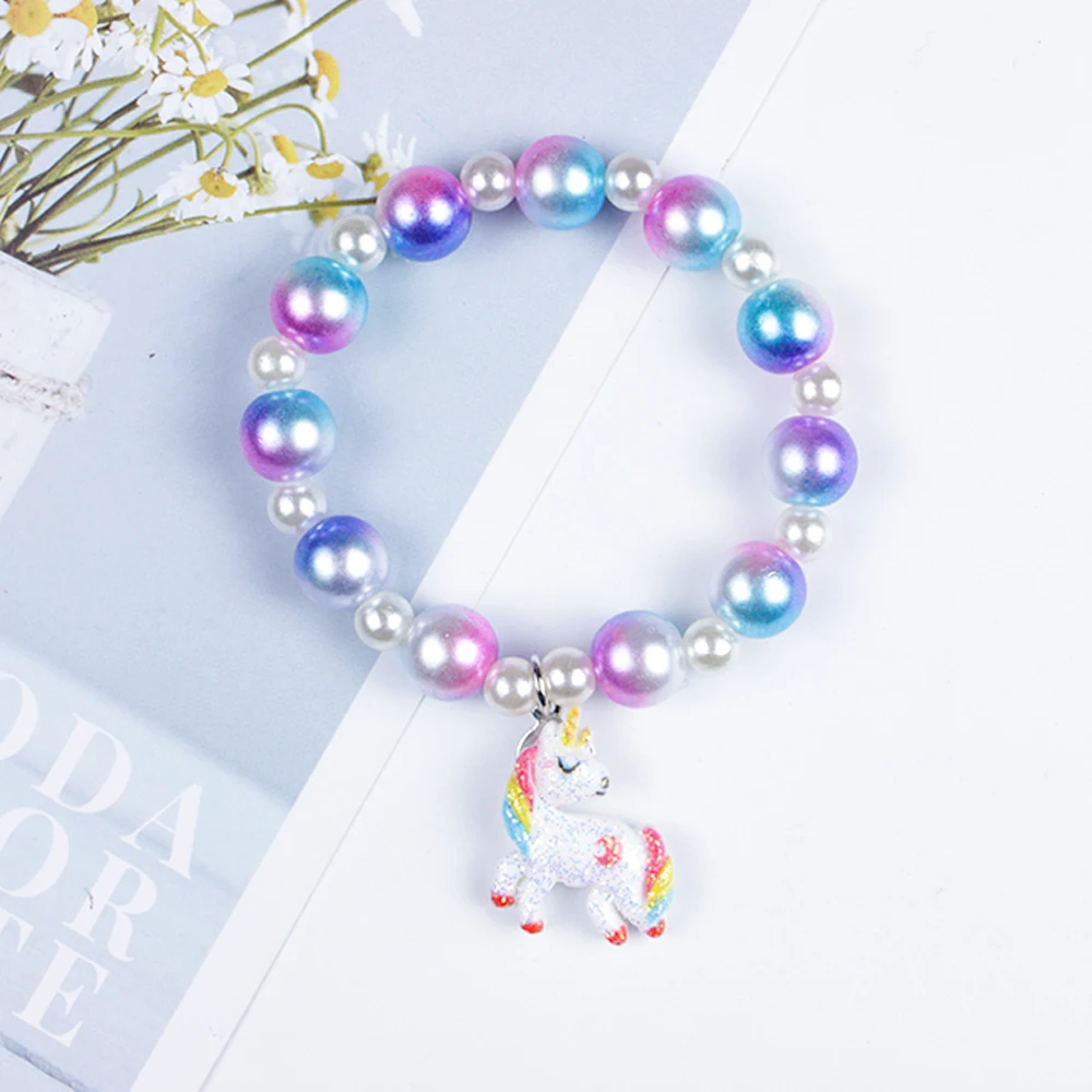 

1Pcs Cute Colorful Cartoon Animal Shape Acrylic Bracelets Beads Fashion Children Toy Jewelry Accessories For Girl Birthday Gift
