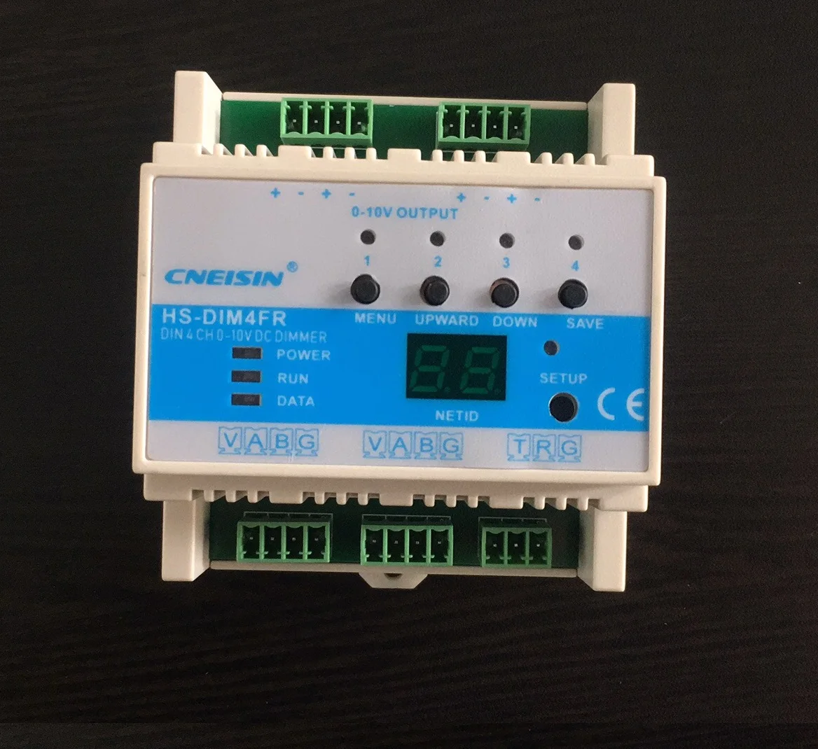 HS-DIM4FR 4 канала затемнения модуль 0-10 В для Светодиодный диммер реле затемнения переключатель управления RS485 поддерживает CRESTRON управление 4 - Цвет: HS-DIM4FR