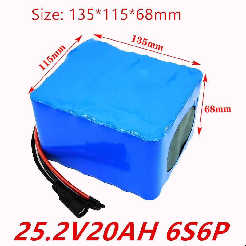 24V20AH литий-ионный аккумулятор напряжение перезаряжаемого велосипеда 500 Вт