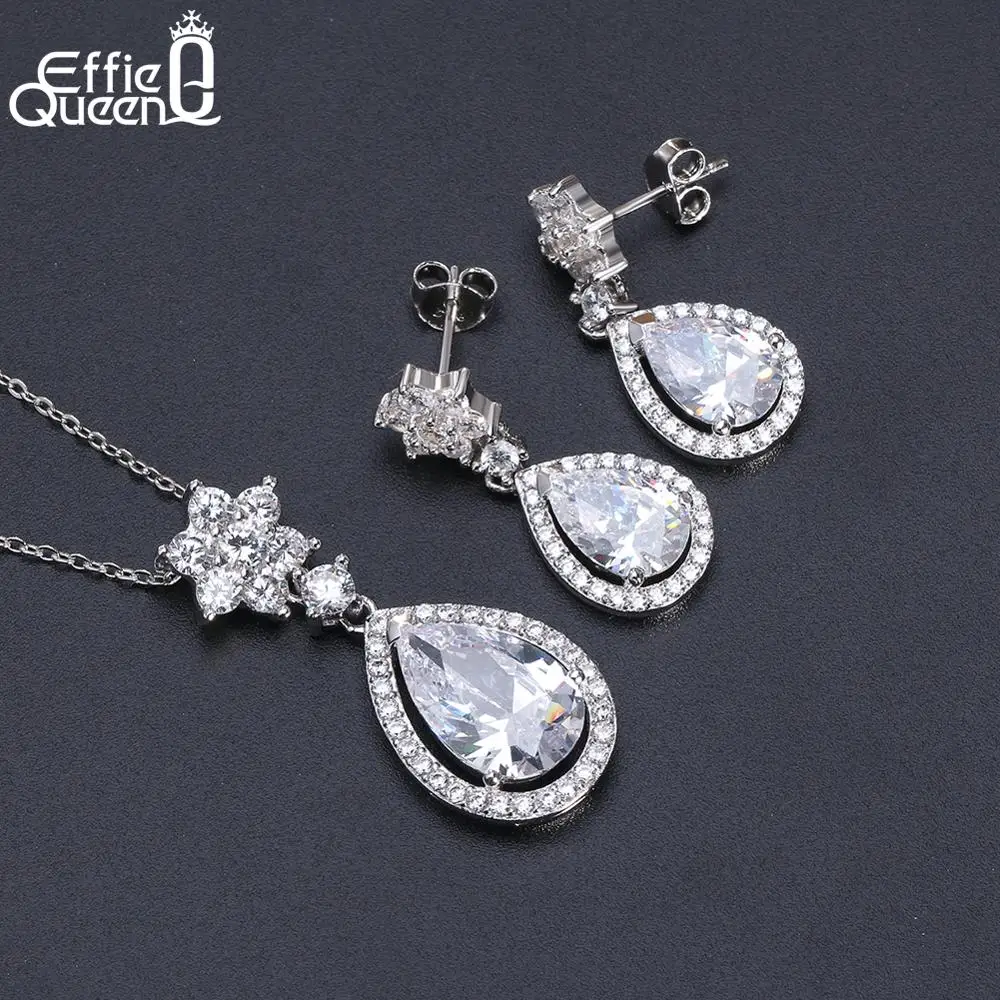 Effie Queen серьги из стерлингового серебра 925 пробы модные украшения циркония