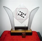 Роскошная рамка для ТВ-карты-пульт дистанционного управления, волшебные трюки, выбранная карта в стеклянную магическую сценическую иллюзию, мерцающие аксессуары, комедия