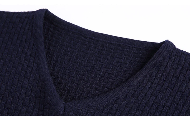 

Winter Warm Casual Men's Wool Sweater O-Neck Striped Slim Fit Knittwear Cotton Sweaters Pullovers Pull Homme Dropshipping