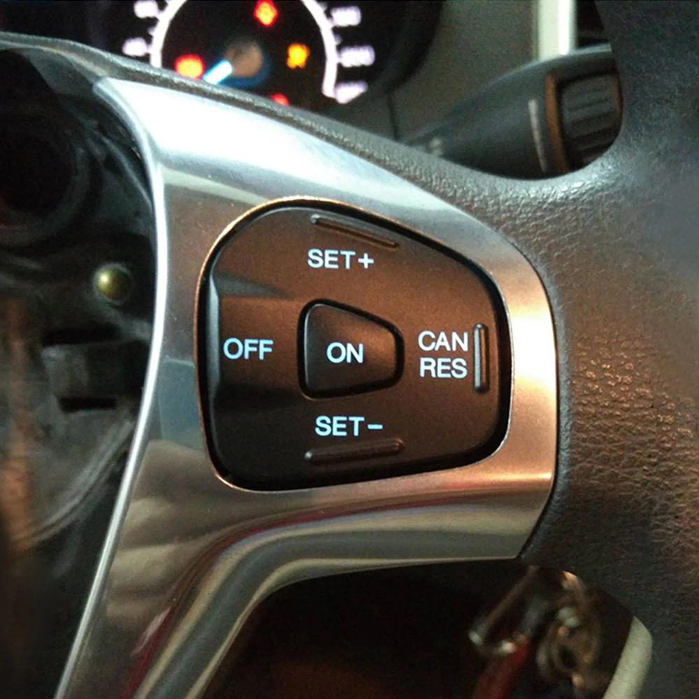 Blue LED Steering Wheel Cruise Control Button For Ford Fiesta MK7 MK8 ST Ecosport 2013 Constant Speed Switch Cable Accessories | Автомобили