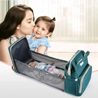multifunction mommy bag baby changing bags portable baby bed travel bassinet folding crib shade baby changing pad waterproof