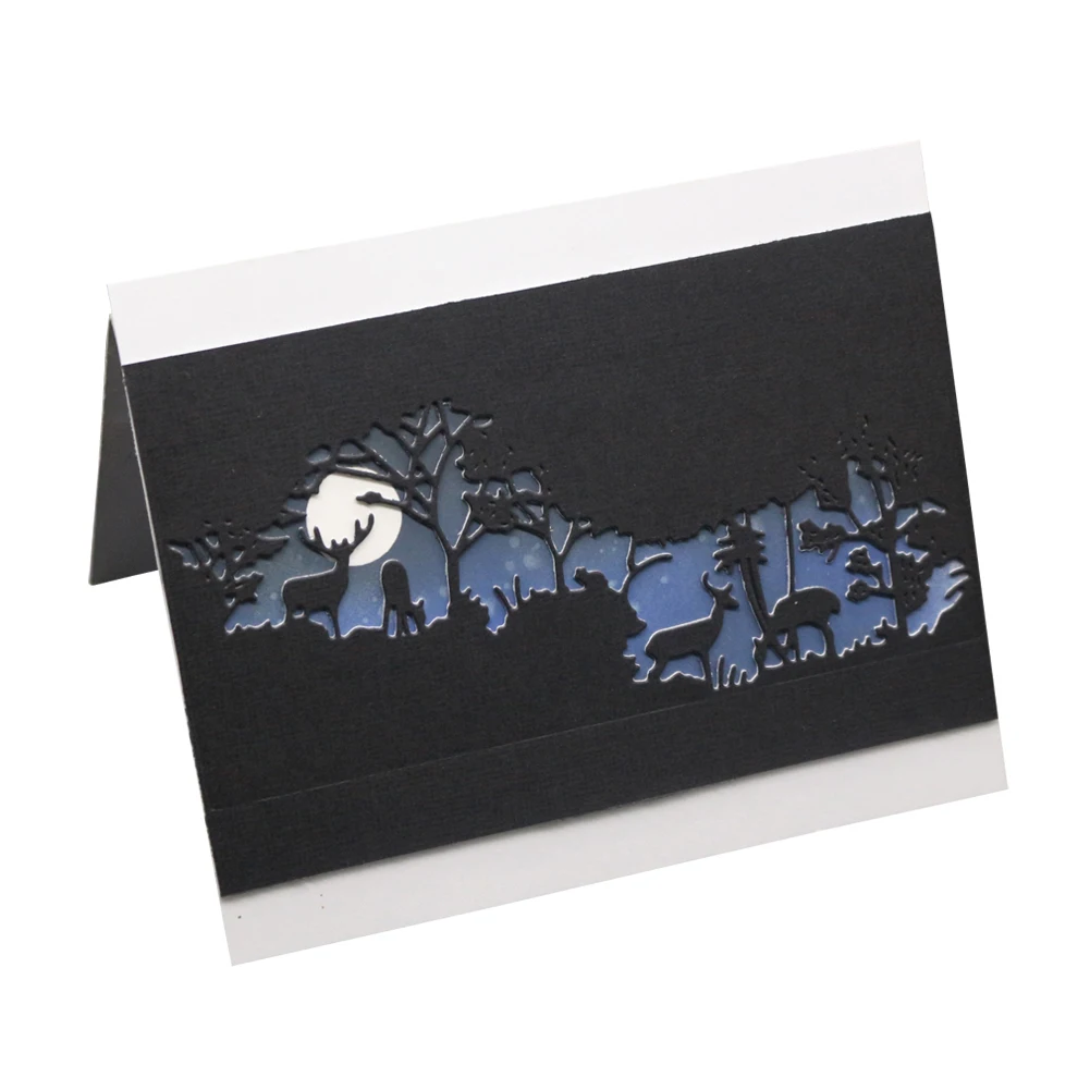 Новый олененок лес тиснение режущий пресс-форма инструмент-шаблон форма для