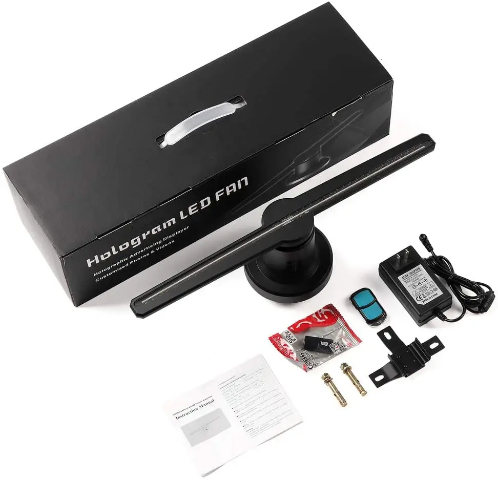 

Upgraded hot selling 42cm Cheap Hologram Projector Light Advertising Display LED Fan Holographic Imaging Lamp 3D Hologram Player