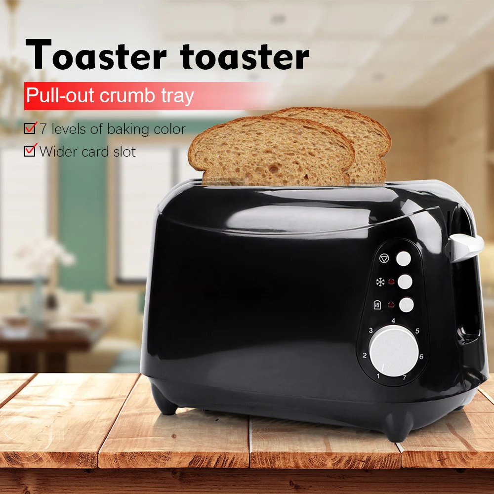 - Electric Bread Toaster Automatic Grille Pain Maker Grill Oven Machine
Portable Breakfast 2 Slices Toast Domestic Toaster