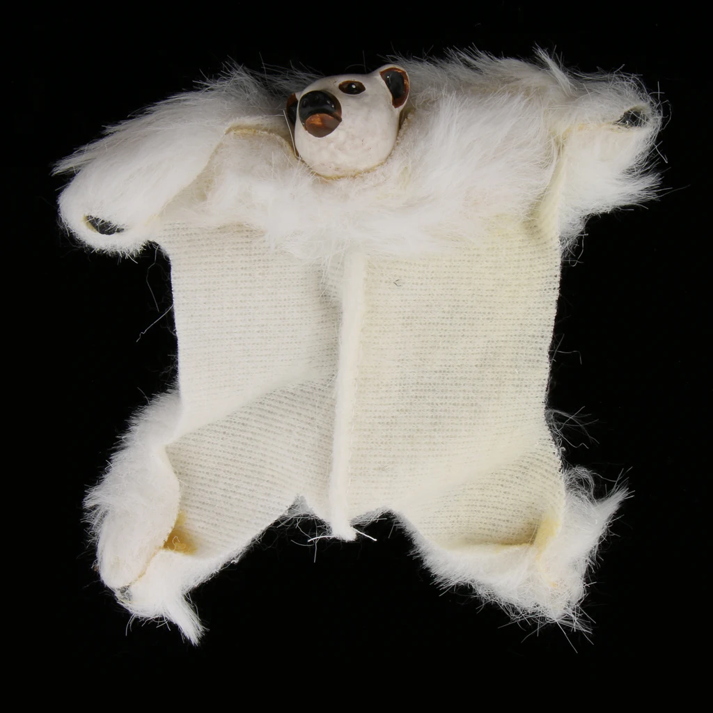 

Dollhouse Miniature Rug White Fabric Floor Cover Carpet Furniture Accessory