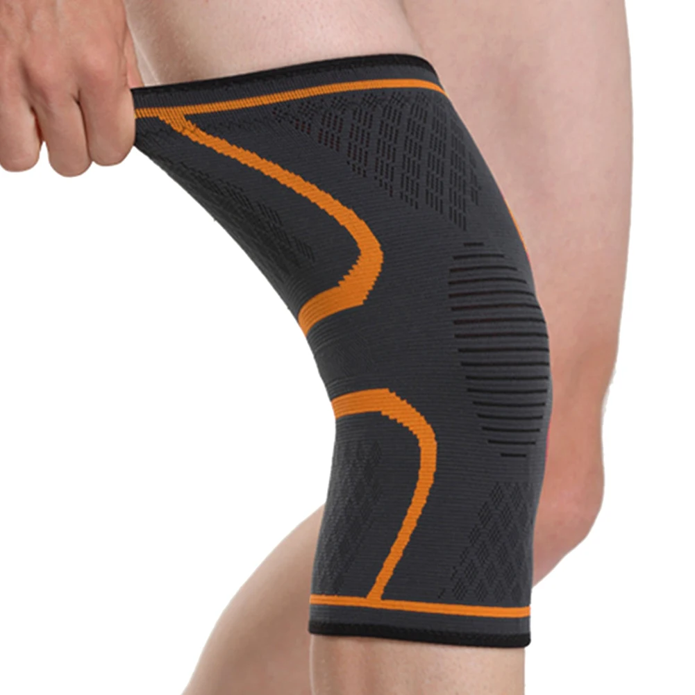

A Pair Knee Pads Sports Running Lightweight Cycling Nylon Knitting Support Protective Soft Compression Sleeves Breathable