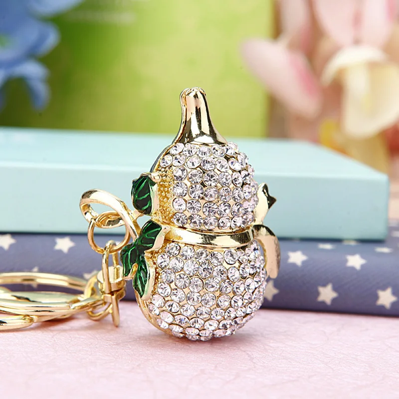 Креативная Подвеска для автомобиля брелок ключей умный красочный хрустальный