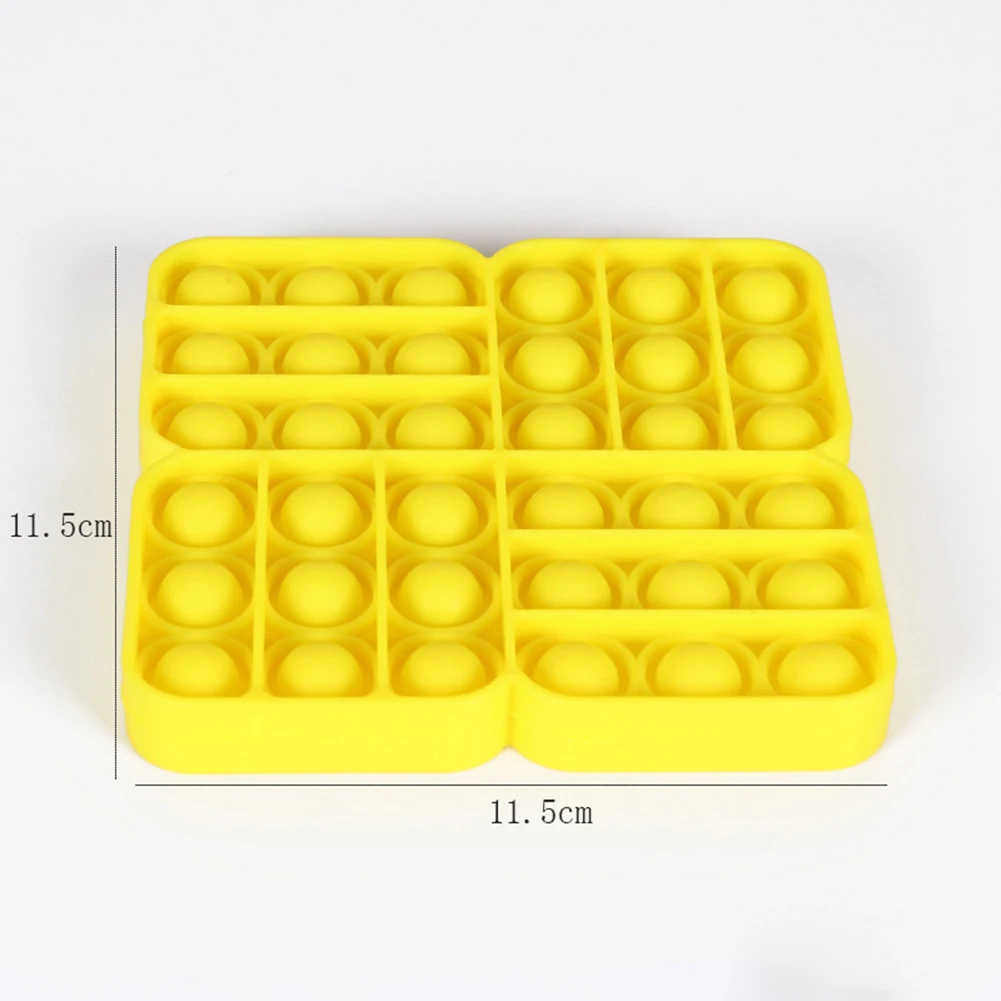 

Block Push Fidget Toys Bubble Sensory Toy Funny Autism Needs Antistress Plastic Desktop Toys
