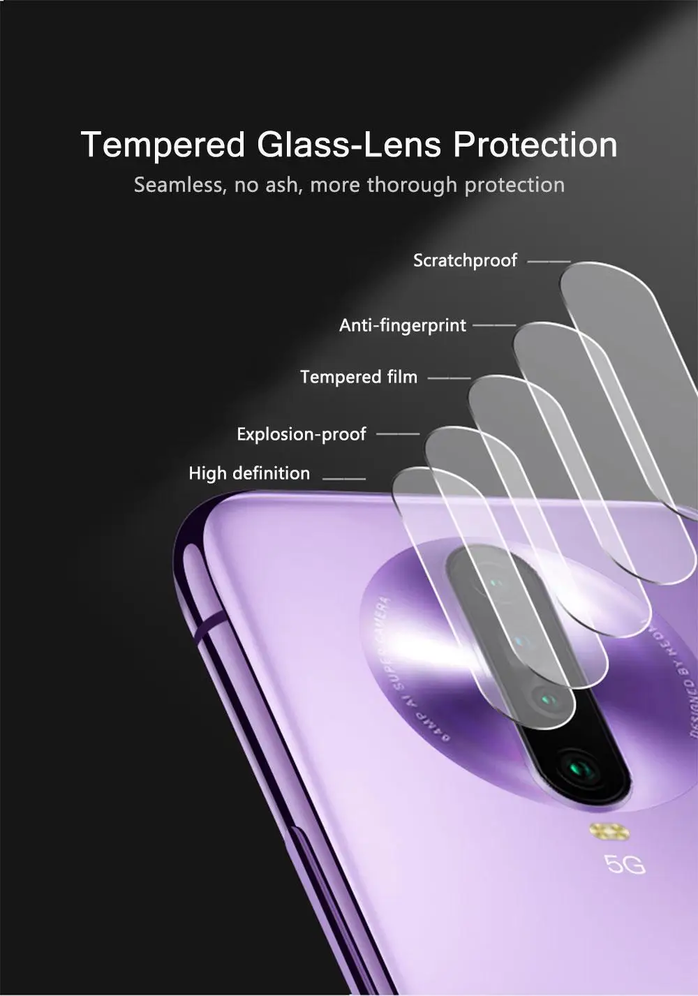 Камера для Xiaomi Mi 9T 8 9 se CC9 Pro Redmi Note 8T 10 7 K20 K30 Защитная пленка объектива камеры из