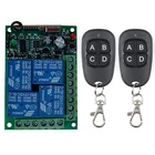 433 МГц DC 12V 24V 4CH 4 CH Беспроводной дистанционного Управление светильник переключатель Системы Беспроводной RF релейный модуль приемника радио передатчик
