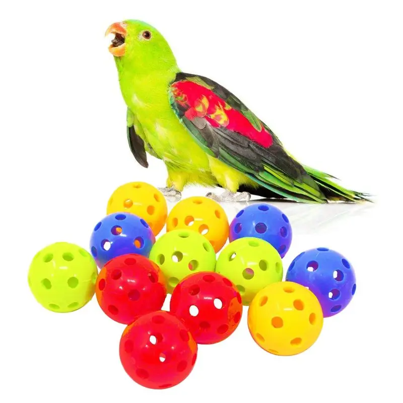 

New 12Pcs Bird Parrot Foot Talon Ball Toy for Parakeet Cockatiel Cage Chew Bite Toys