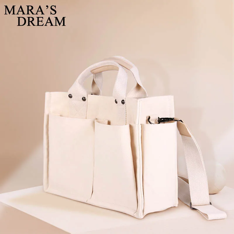 Mara's Dream новинка 2019 однотонная сумка через плечо холщовые сумки модная большой