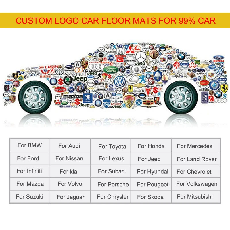 Изготовленный на заказ логотип автомобиля коврики в салон для Infiniti Q50/60 Q70 эсквайр