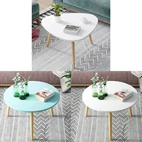 white living room table sofa side small coffee tea tables nightstand end table office coffee table wooden round magazine shelf