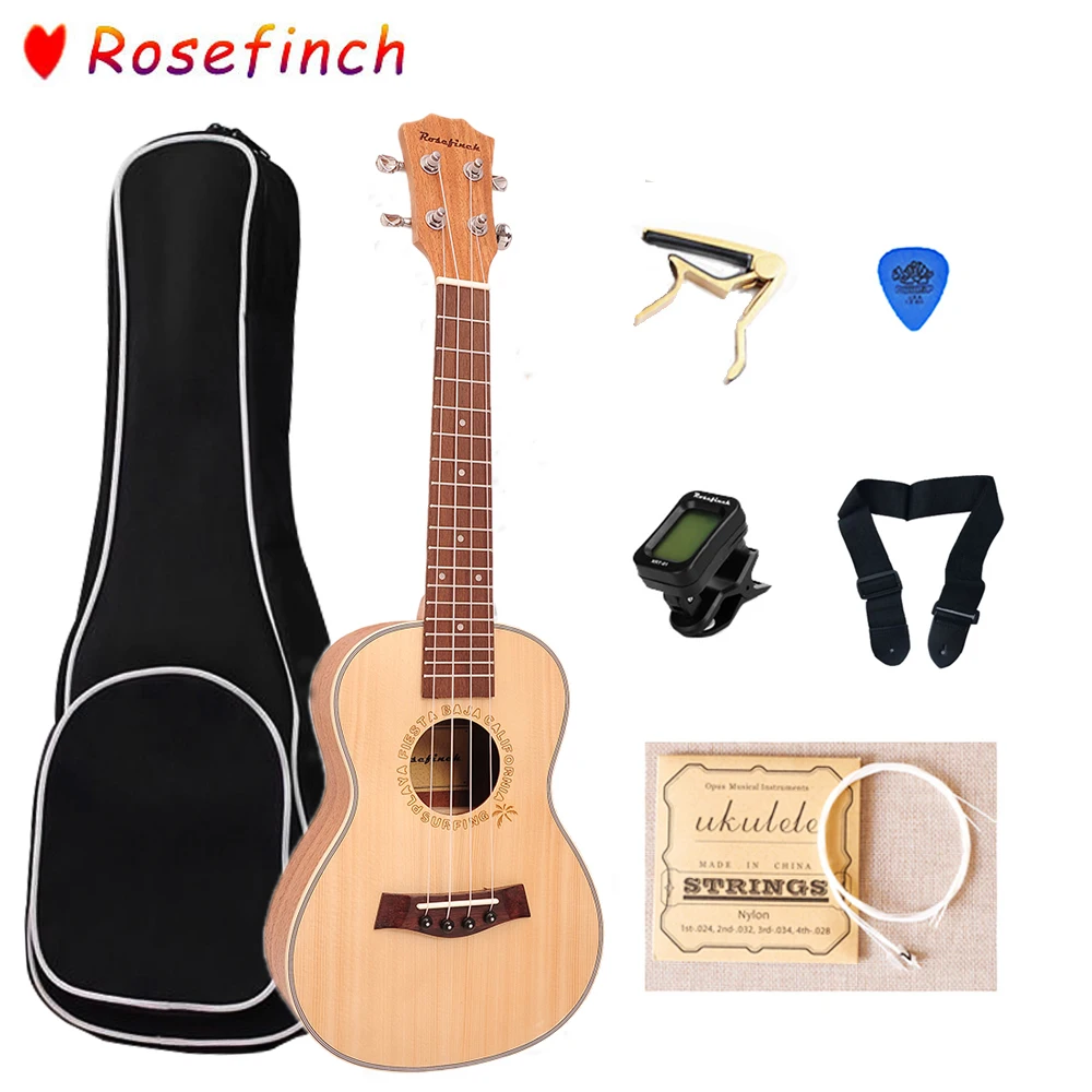Укулеле из красного дерева 23 дюйма 4 струны|Укулеле| |