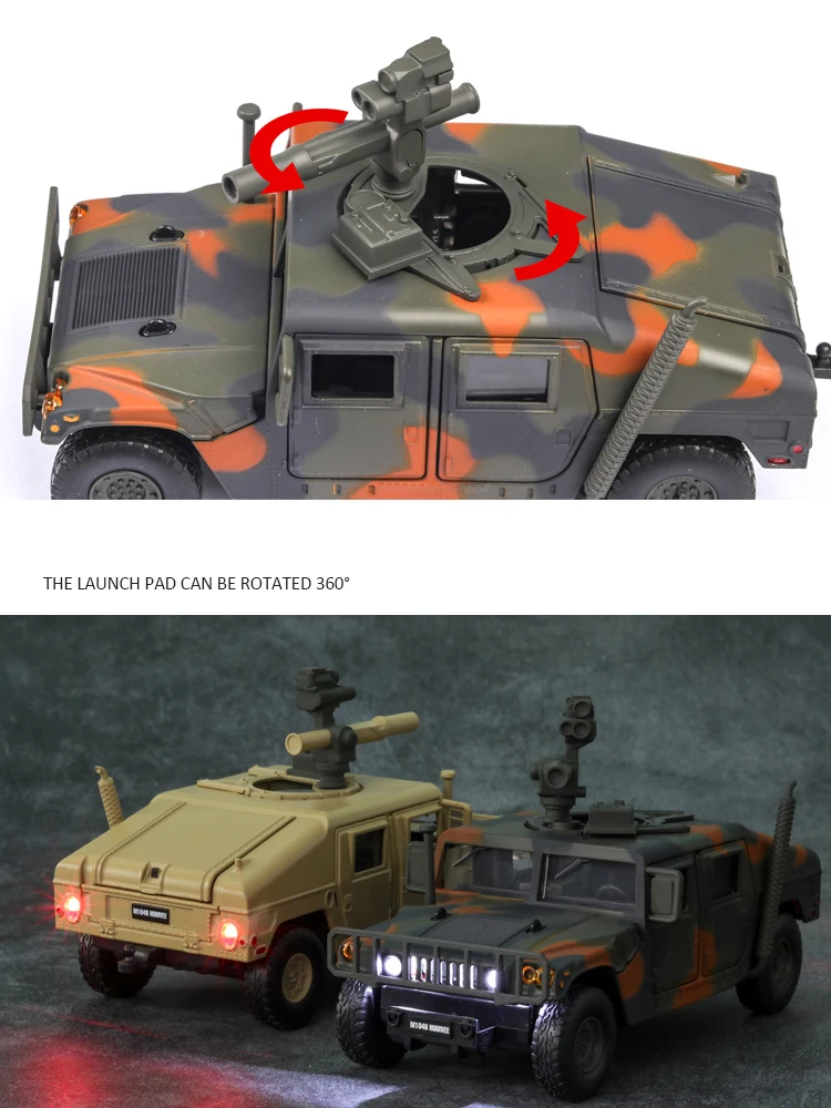 1:32 США Hummer M1046 военная модель автомобиля Россия тигр м взрывозащищенный