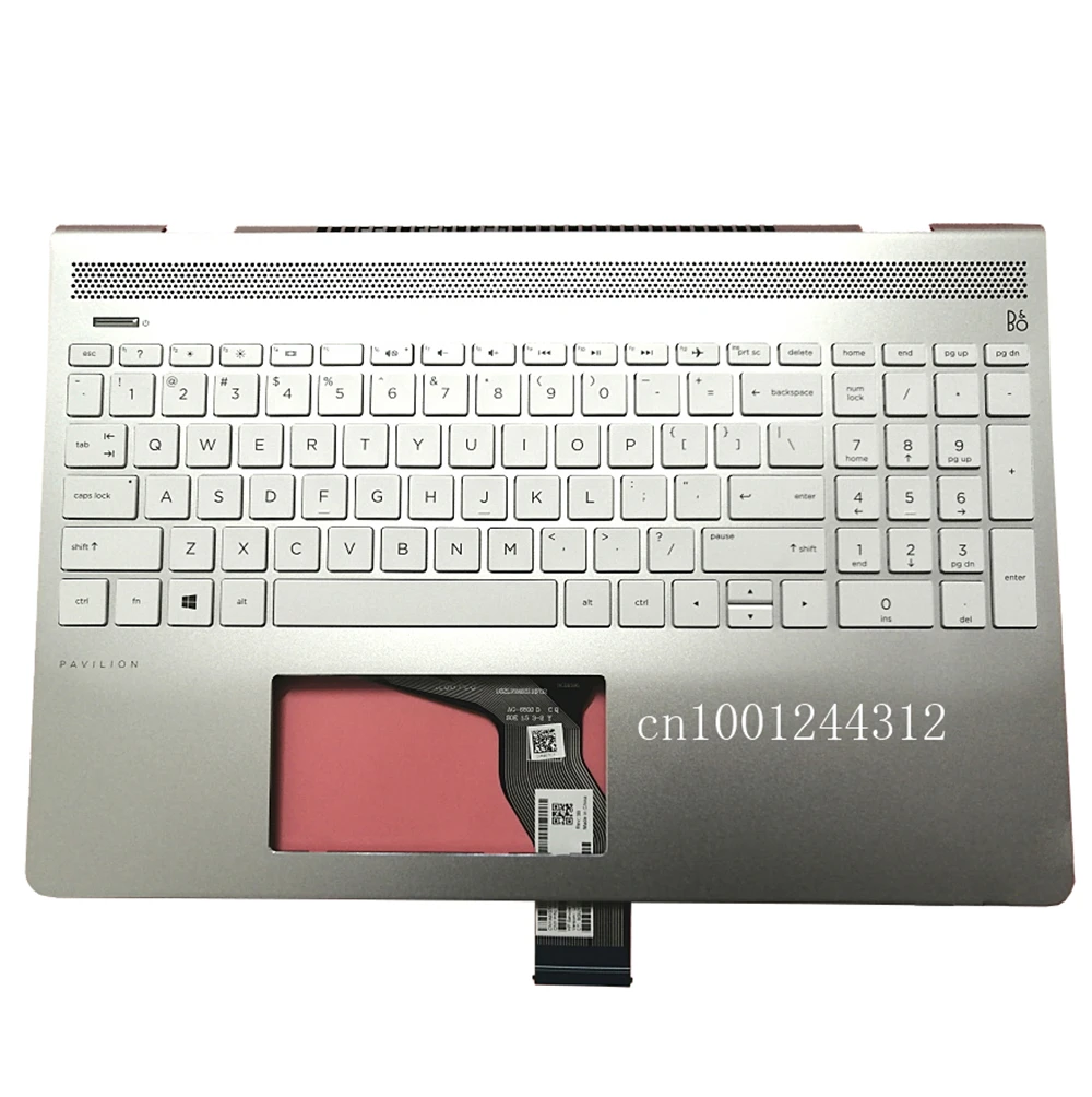 

L01929-001 New Original For HP Pavilion 15-CK TPN-Q201 Palmrest Upper Case Keyboard Bezel Cover US