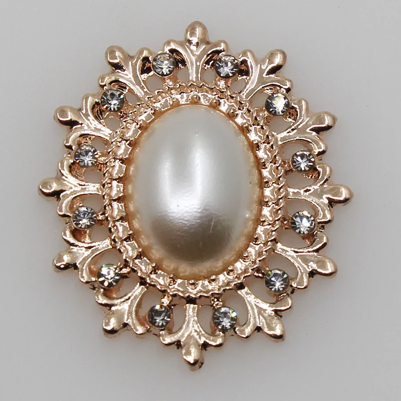 Золотистые подвески 10 шт. прозрачные стразы жемчужные пуговицы для свадебного