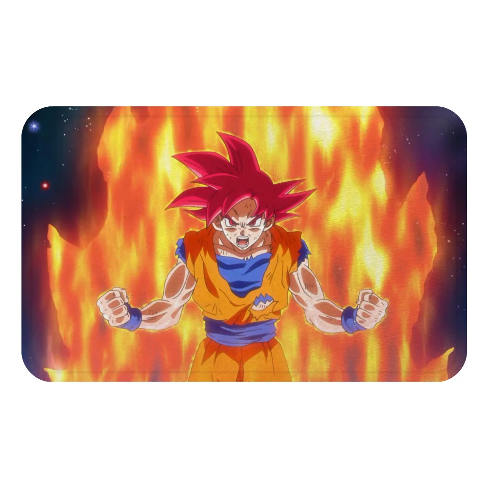 Розовый DRAGON BALL Son аниме Гоку коврик для ванной кухня ковер декоративные Противоскользящие коврики комната автомобиль пол бар ковры домашний декор для дверей подарок - Цвет: Розовый