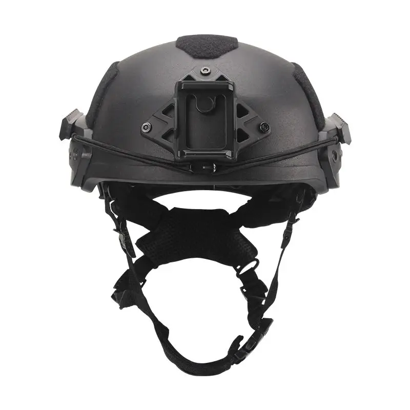 

Wendy Ballistic Helmet PE Material Black High Cut NIJ3A Bulletproof Light Weight For Police