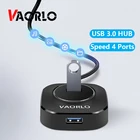 VAORLO usb-хаб USB 3,0 концентратор разветвитель несколько USB Hab 2,0 мульти концентратор расширитель 4 порта концентратор для ПК ноутбука