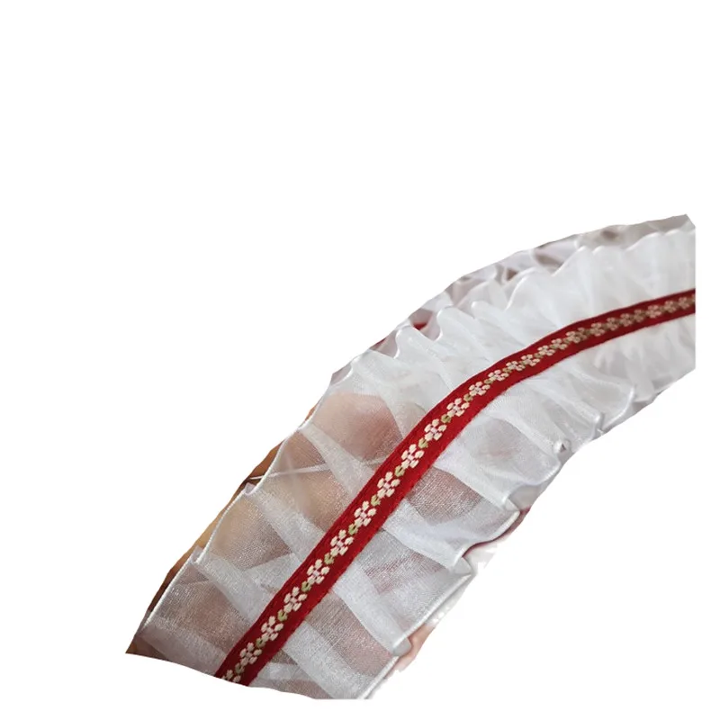 1 м новейшая вышивка кружевные ленты с отделкой Материал 4 см гипюровая сетка