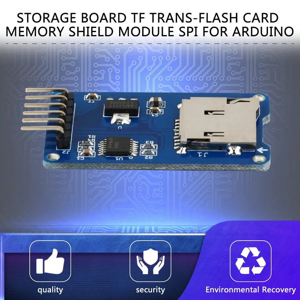 Безопасная цифровая карта памяти TF карта защитный модуль памяти SPI Micro-SD Плата расширения для Arduino модуль
