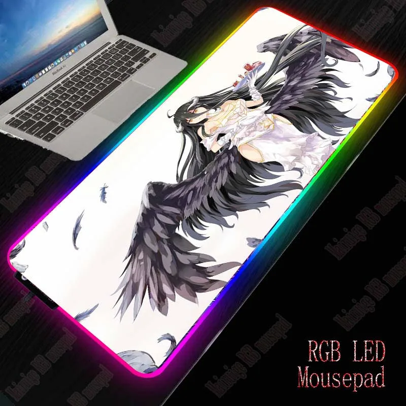 XGZ Overlord аниме большой RGB игровая Мышь геймер клавиатура Pad светодиодный