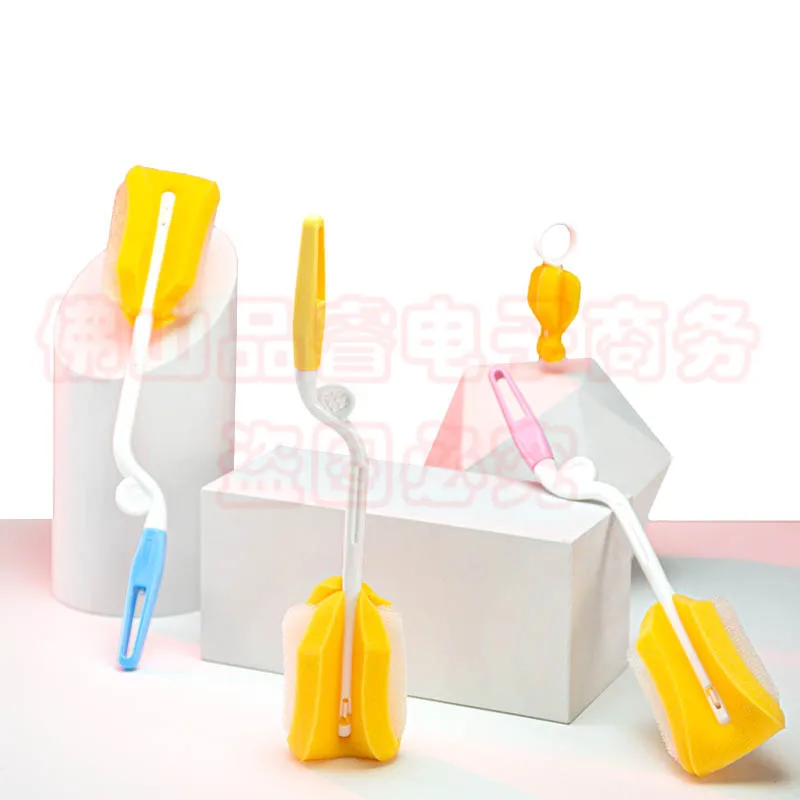 

Silicone Bottle Brush 360 Degree Rotation Baby Pacifier Cup Nipple Cleaning Brushes Set Handheld Soft Head Food Grade Watering