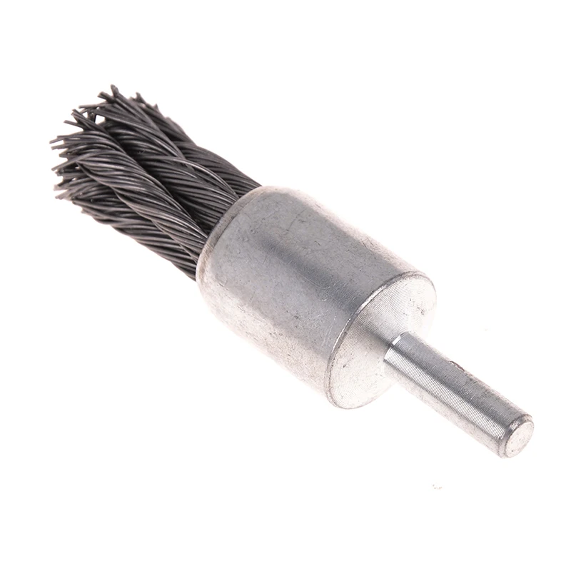 

1pc 6*20mm 6*25mm Wire Knot End Brush Stainless Steel With Shank For Die Grinder Or Drill High Quality