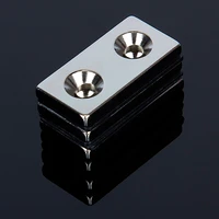 magnets 3pcs n52 strong magnet 40 x 20 x 5mm double hole 5mm d countersunk rare earth neodymium magnets permanent magnet
