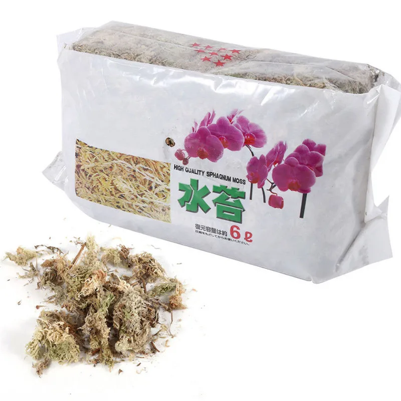 

6 л/12 л, сухой мох, увлажняющее питательное органическое удобрение для орхидеи, фаленопсис, Musgo Sphagnum