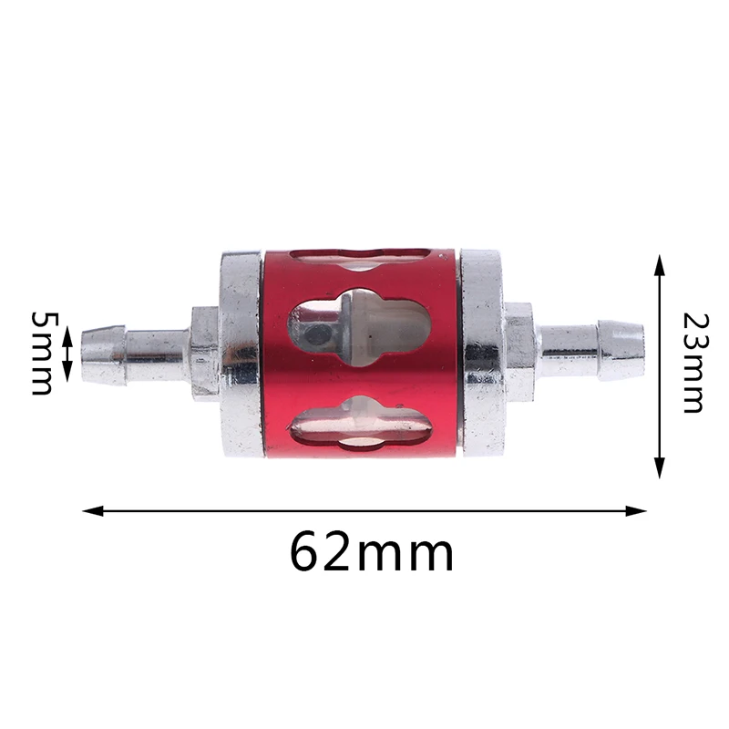 

1pc Motorcycle Gas Fuel Filter Fits 8mm 1/4'' Inline Universal Hose Filters