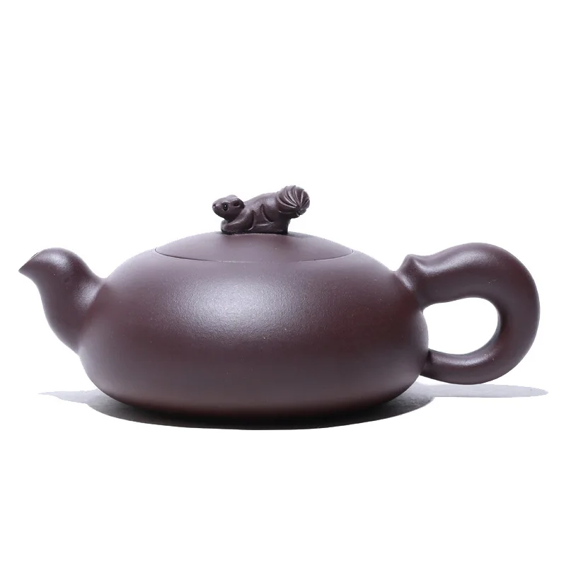 

Yixing Teapot Ore Mud Squirrel Purple Clay Kettle Creative Teaware Send Gift Box