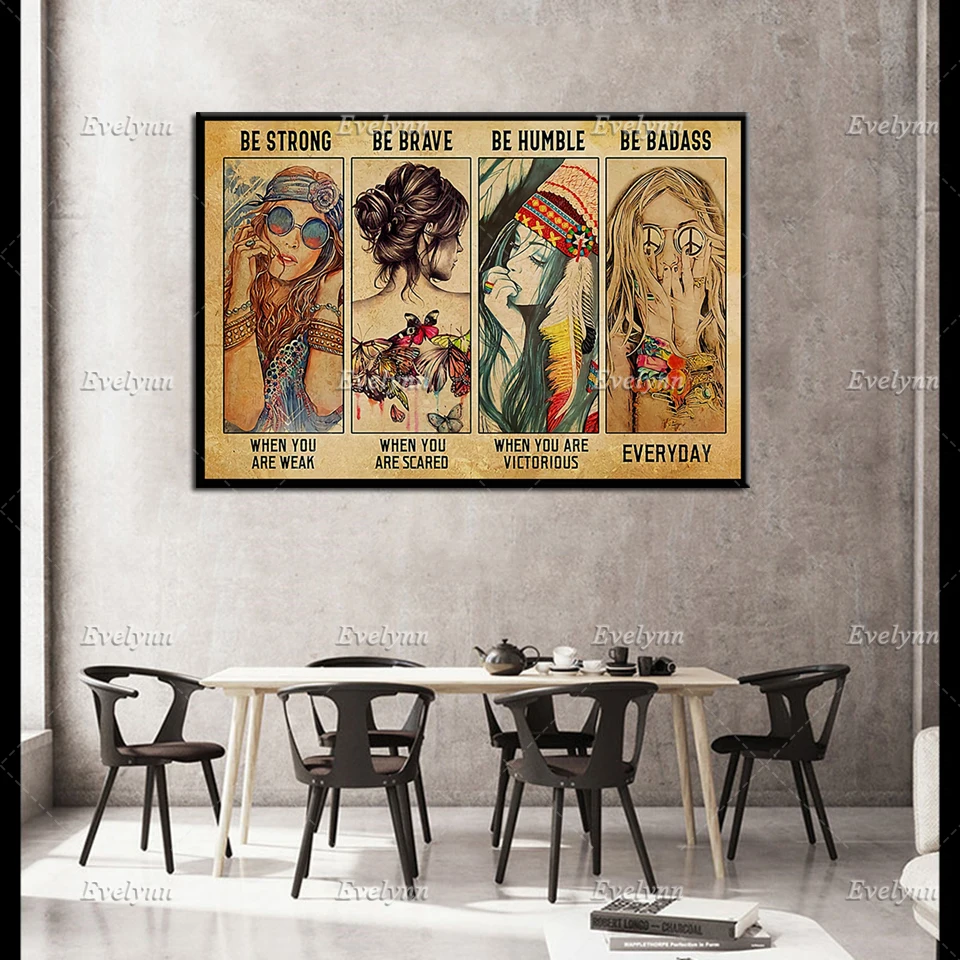 Хиппи девочка | Будьте сильными-будьте смелыми-будьте скромными-быть плохими