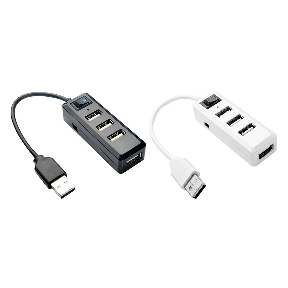 4 Порты USB 2 0 концентратор с коммутатор компьютер сплиттер Портативный удлинитель
