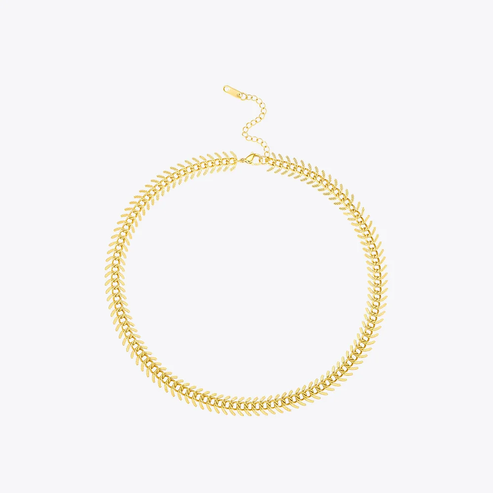 Женская цепочка чокер ENFASHION из нержавеющей стали золотистого цвета в стиле панк