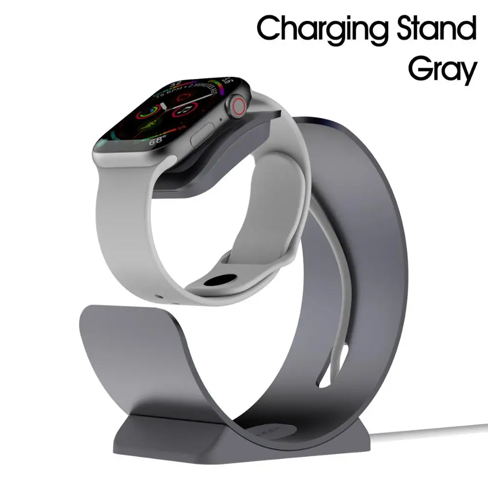 Mini Stand-Gray 2 в 1 Зарядная подставка для iPhone11Pro X XR XS Max 8 7 6 Apple Watch Зарядное устройство Док-станция Держатель для iWatch крепление подставка зарядная станция - Цвет: Mini Stand-Gray