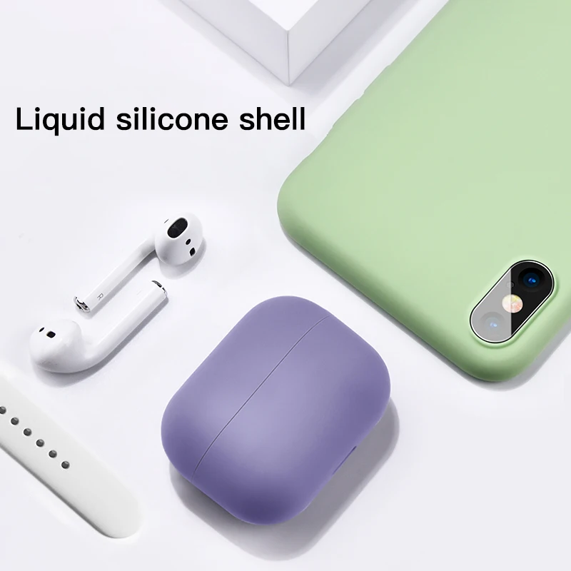 Ультратонкий силиконовый чехол для беспроводных наушников с поддержкой Bluetooth Apple