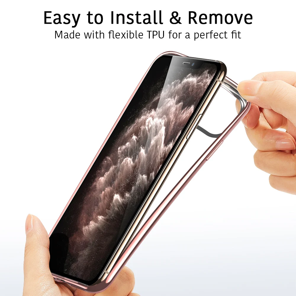 Чехол ESR для iPhone 11 Pro Max, мягкий чехол из ТПУ с рамкой для телефона iPhone 11 Pro, Роскошный ультра тонкий полный Чехол для iPhone 11