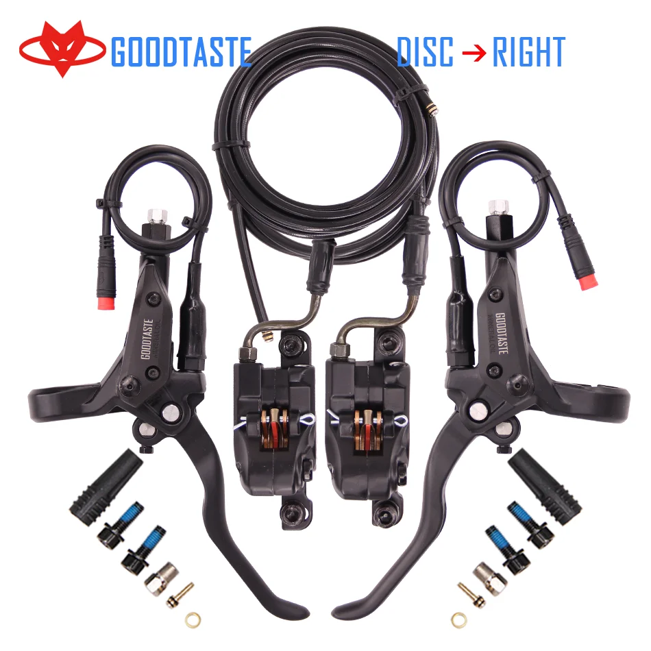 Electric bicycle oil pressure brake scooter split long pipe adjustable price electric car disc Right | Спорт и развлечения