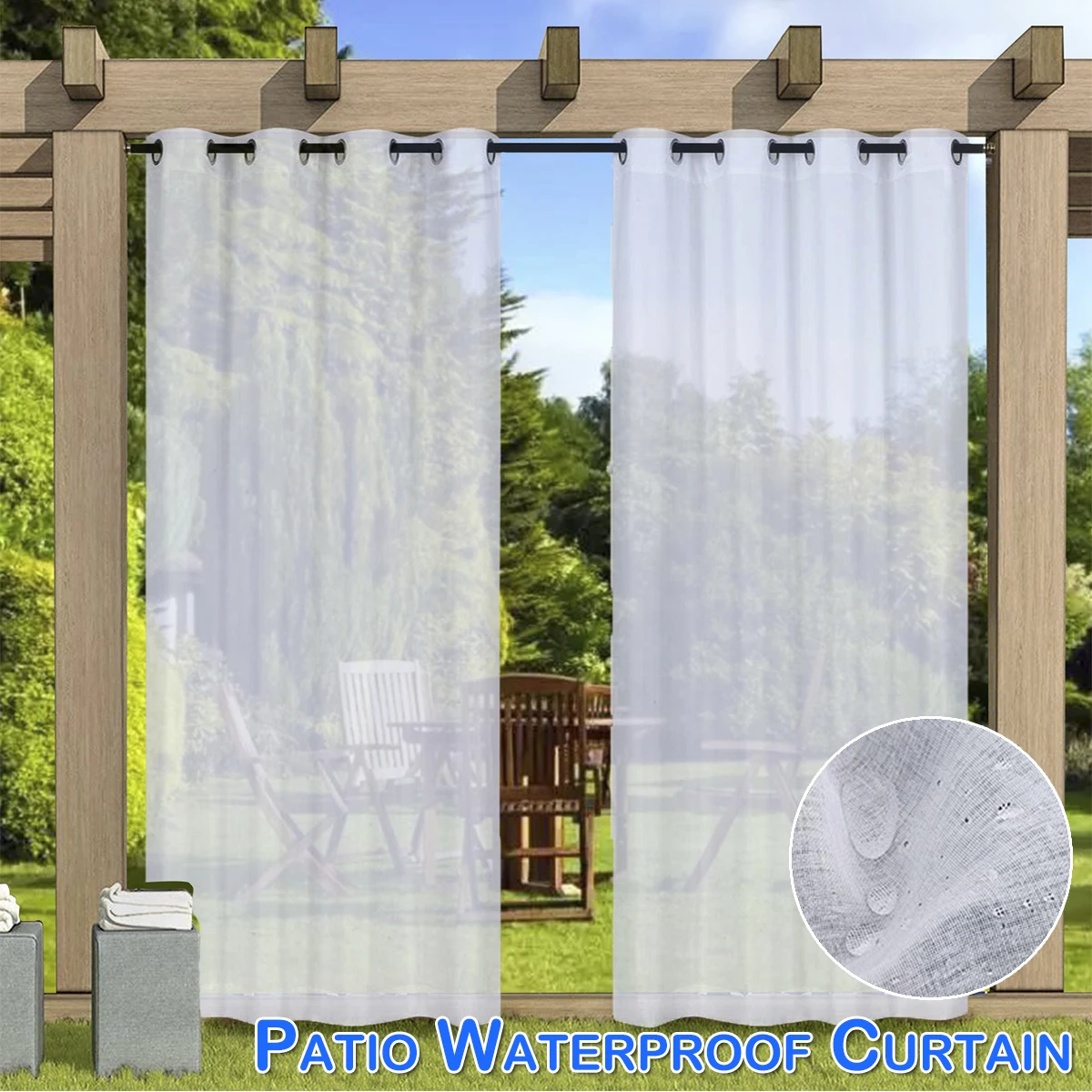 

Divider Gauze Screening Sheer Curtains Patio Curtain Sheer Linen Waterproof Yard Window Curtains Tulle Curtains for living room