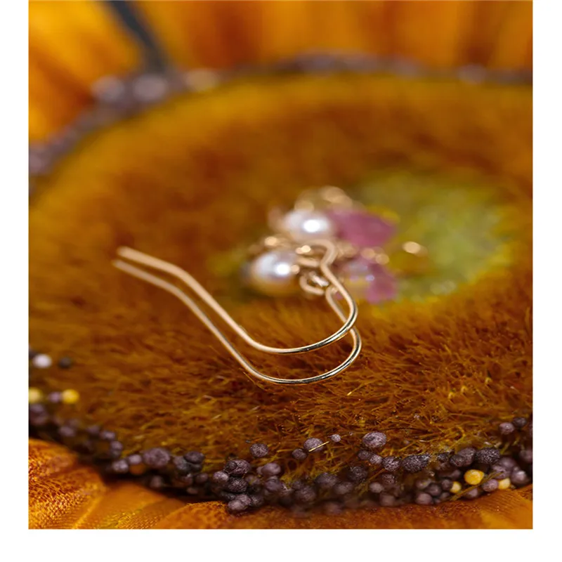 DMBS024 граненые сапфировые серьги женские драгоценные камни из натурального