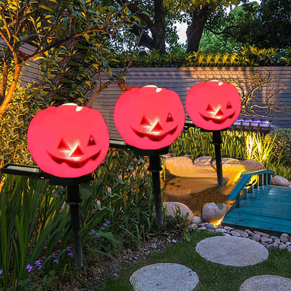 

Pumpkin Bat LED Solar Light Waterproof Garden Ground Lamp for Pathway Yard Lawn Lamp Halloween Decorative Props